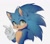 Size: 800x709 | Tagged: safe, artist:spacecolonie, sonic the hedgehog, hedgehog, sonic the hedgehog (2020), male, movie sonic, solo, white background
