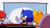 Size: 2500x1400 | Tagged: safe, artist:bluslashed, knuckles the echidna, miles "tails" prower, sonic the hedgehog, echidna, fox, hedgehog, dialogue, english text, male, trio