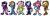 Size: 4000x1300 | Tagged: safe, artist:mysteryart716, applejack, crossover, fluttershy, mobianified, my little pony, pinkie pie, rainbow dash, rarity, twilight sparkle