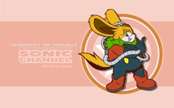 Size: 1200x750 | Tagged: safe, artist:waniramirez, thunderbolt the chinchilla, solo, sonic channel wallpaper style