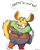 Size: 920x1150 | Tagged: safe, artist:ittbitt, thunderbolt the chinchilla, angry, dialogue, female, signature, solo, stomping, white background