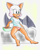 Size: 1192x1500 | Tagged: suggestive, artist:fours, rouge the bat, eating, off shoulder, one fang