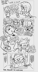 Size: 800x1506 | Tagged: safe, artist:rikdraws, amy rose, tikal, burrito, cellphone, comic, dialogue, microwave