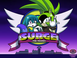 Size: 1024x771 | Tagged: safe, artist:moon-phantom, kit the fennec, surge the tenrec, title screen