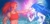Size: 3298x1590 | Tagged: safe, artist:crying_doggo, knuckles the echidna, sonic the hedgehog, human, sonic the hedgehog 2 (2022), electricity, gender swap, humanized, knuckles catches sonic, meme, redraw, tan skin