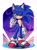 Size: 1503x2048 | Tagged: safe, artist:shimobits, sonic the hedgehog, sonic frontiers, flower, moon, nighttime, solo