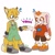 Size: 1000x1000 | Tagged: safe, artist:heir0rage, cream the rabbit, miles "tails" prower, duo, fistbump, plaster, signature, simple background, trans boy cream, trans female, trans girl tails, trans male, transgender, white background