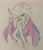 Size: 2345x2749 | Tagged: safe, artist:animesonic2, sonic the hedgehog, 2021, bisexual, bisexual pride, facepaint, flag, line art, monochrome, pencilwork, pride, smile, spot color, trans male, trans pride, transgender