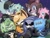 Size: 2048x1536 | Tagged: safe, artist:silhouetterobotnik, claire voyance, mimic the octopus, slinger the ocelot, smithy the lion, whisper the wolf, wisp, monkey, wolf, diamond cutters, female, group, lion, looking at viewer, male, ocelot, octopus