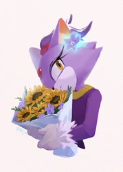 Size: 1300x1820 | Tagged: safe, artist:miijiu, blaze the cat, sunflower