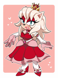 Size: 1024x1366 | Tagged: safe, artist:bgsonicgt, oc, oc:aurora the princess hedgehog, hedgehog, crown