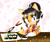 Size: 1600x1354 | Tagged: safe, artist:sfan12, honey the cat, japanese clothes, kimono, sakura blossoms, sushi, yukata