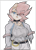 Size: 850x1170 | Tagged: safe, artist:dashinthedark, sally acorn, eye clipping through hair, eyebrow clipping through hair, fishnets, hair over one eye, head tilt, holding something, lidded eyes, looking offscreen, partially roboticized, redesign, ring, simple background, solo