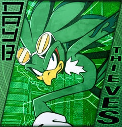 Size: 1643x1700 | Tagged: safe, artist:limehazard, jet the hawk, 30 days sonic