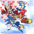 Size: 1024x1055 | Tagged: safe, artist:shinyredian, gadget the wolf, infinite the jackal, sonic the hedgehog, sonic forces, 2017, classic sonic, clouds, cube, extreme gear, flying, glasses, group, infinite's mask, riders style, self paradox, sonic riders, sunglasses