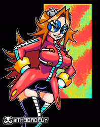 Size: 1504x1912 | Tagged: safe, artist:th3gadfly, robotnik, oc, oc:eggma'am (ciosuii), human, gender swap, looking at viewer