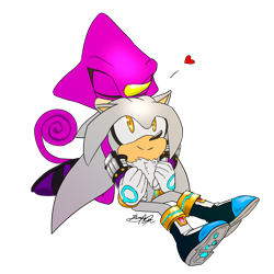 Size: 1024x1024 | Tagged: safe, artist:icy-cream-24, espio the chameleon, silver the hedgehog, hedgehog, 2016, boots, chameleon, duo, eyes closed, gay, heart, holding hands, kiss on head, looking at them, looking up, neck fluff, shipping, signature, silvio, simple background, smile, transparent background