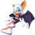 Size: 1280x1280 | Tagged: safe, artist:nibroc-rock, rouge the bat, bat, 3d, female, simple background, solo, transparent background