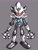 Size: 1536x2048 | Tagged: safe, artist:rainsyart, egg drone, metal sonic, grey background, looking at viewer, robot, simple background, solo