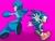 Size: 2048x1554 | Tagged: safe, artist:_sleepco, sonic the hedgehog, hedgehog, crossover, fighting pose, mega man, pink background, robot, simple background