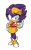 Size: 557x902 | Tagged: safe, artist:simonsoys, bernadette hedgehog, hedgehog, hand on hip, looking at viewer, pointing, simple background, smiling, solo, transparent background