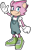 Size: 1938x3094 | Tagged: safe, artist:svanetianrose, beth the shrew, female, shrew, simple background, solo, sonic boom (tv), style emulation, transparent background, uekawa style