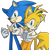 Size: 867x887 | Tagged: safe, artist:rosurin, miles "tails" prower, sonic the hedgehog, fox, hedgehog, clenched teeth, devil horns (gesture), duo, gloves, looking at viewer, male, males only, simple background, smile, standing, transparent background, v sign