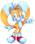 Size: 1191x1500 | Tagged: safe, artist:minorinu, miles "tails" prower, fox, 2022, chest fluff, gloves, looking at viewer, male, mouth open, shoes, signature, simple background, smile, socks, solo, standing, transparent background, waving