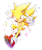 Size: 600x709 | Tagged: safe, artist:drawloverlala, sonic the hedgehog, super sonic, hedgehog, male, simple background, solo, super form, transparent background