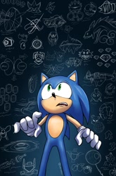 Size: 675x1024 | Tagged: safe, artist:somejojoguy1, ancient walkers, biolizard, chip, coconuts, emerl, enerjak, faust, grounder, illumina, knuckles the echidna, mephiles the dark, perfect chaos, scratch, solaris, sonia the hedgehog, sonic the hedgehog, zonic the zone cop, adventures of sonic the hedgehog, angel island, aosth, chaos emeralds, cosmic interstate, death egg, eggman empire logo, everyone is here, fleetway, g.u.n logo, guardian robot, little planet, manic the hedgehog, phantom ruby, ring, sol emerald, solo, space colony ark, time travel