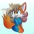 Size: 2000x2000 | Tagged: safe, artist:theartyoshi, oc, oc:rioko nishimoto, fox, female, looking offscreen, smile, solo