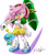 Size: 800x932 | Tagged: safe, artist:garugirosonicshadow, rosy the rascal, chao, duo