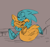 Size: 1700x1600 | Tagged: safe, artist:indigobeatss, miles "tails" prower, sonic the hedgehog, carrying them, duo, duo male, grey background, limited palette, running