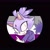 Size: 2048x2048 | Tagged: safe, artist:smolwolfy, blaze the cat, asexual, asexual pride, black background, fangs, frown, looking at viewer, pride, pride flag, simple background, solo
