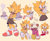 Size: 5500x4500 | Tagged: safe, artist:pastelmangos, pyjamas the sheepdog, sonic the hedgehog, super sonic, blood, fleetway, fleetway super sonic, simple background, super form, waitstaff outfit, yellow background