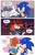 Size: 2130x3299 | Tagged: safe, artist:schauvel, alicia acorn, sonic the hedgehog, chipmunk, hedgehog, blushing, comic, english text, female, heart, male, pointing, pointing at them, shipping, sonic x alicia, speech bubble, straight