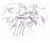 Size: 1270x1082 | Tagged: safe, artist:odysseyre, scourge the hedgehog, sonic the hedgehog, blushing, duo, eyes closed, gay, holding hands, kiss, line art, selfcest, semi-selfcest, shipping, simple background, sketch, sonourge, w.i.p, white background