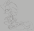 Size: 680x631 | Tagged: dead source, safe, artist:chaoparks, miles "tails" prower, sonic the hedgehog, age difference, barefoot, duo, eyes closed, gay, gloves off, grey background, line art, looking at them, shipping, simple background, sleeping, smile, sonic x tails
