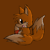 Size: 1024x1024 | Tagged: safe, artist:starampharos, miles "tails" prower, fox, 2011, brown background, cute, looking back, looking back at viewer, male, mouth open, simple background, sitting, smile, solo, tailabetes