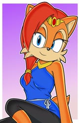 Size: 1200x1850 | Tagged: safe, artist:sonicguru, sally acorn, female, older, solo, solo female