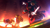 Size: 620x349 | Tagged: dead source, semi-grimdark, artist:einnharder, jet the hawk, sonic the hedgehog, storm the albatross, alternate universe, attempted murder, au:fall into the void, blood, extreme gear, future city, goggles, lineless, male, males only, running, sonic riders, standing, trio, yandere