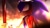 Size: 1191x670 | Tagged: dead source, semi-grimdark, artist:einnharder, sonic the hedgehog, abstract background, alternate universe, au:fall into the void, blood, blood stain, frown, glowing eyes, holding something, implied murder, lineless, looking offscreen, modern sonic, pink eyes, solo, sonic riders, standing, sunglasses