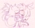 Size: 992x812 | Tagged: safe, artist:royalbootlace, amy rose, blaze the cat, 2020, amy x blaze, blushing, duo, eyes closed, female, females only, holding each other, kiss, lesbian, line art, monochrome, shipping, sketch, standing
