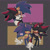 Size: 2000x2000 | Tagged: safe, artist:sourfrootz, shadow the hedgehog, sonic the hedgehog, hedgehog, abstract background, blushing, cheek fluff, chest fluff, clenched teeth, duo, eyes closed, hand on hip, heart, holding hands, kiss on head, lidded eyes, looking at them, nonbinary, nonbinary pride, outline, shadow x sonic, shipping, sitting on them, smile, standing, sweatdrop, t4t, top surgery scars, trans boy sonic, trans male, trans pride, transgender
