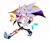 Size: 1776x1468 | Tagged: safe, artist:_silvverlaw, silver the hedgehog, 31 days sonic, 2022, aro ace pride, clenched teeth, facepaint, flag, holding something, looking offscreen, nonbinary, nonbinary pride, simple background, smile, solo, solo nonbinary, top surgery scars, walking, white background