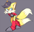 Size: 600x562 | Tagged: safe, artist:8xenon8, artist:shadails, miles (anti-mobius), 2015, frown, grey background, hands behind back, looking offscreen, male, simple background, solo, solo male, walking