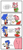 Size: 946x2048 | Tagged: safe, artist:weirdozjunkary, amy rose, sonic the hedgehog, aro ace pride, aromantic, asexual, chest fluff, comic, dialogue, duo, english text, female, flag, flat colors, holding something, male, shorts, simple background, speech bubble, standing, sweatdrop, top surgery scars, trans male, transgender, white background