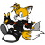 Size: 2048x2048 | Tagged: safe, artist:taeko, miles "tails" prower, fox, 2023, badge, black gloves, black shoes, colored ears, fingerless gloves, flat colors, goth, goth outfit, goth tails, heart, hoodie, looking at viewer, mobius.social exclusive, nonbinary, nonbinary tails, redesign, simple background, skirt, smile, solo, solo nonbinary, tights, transparent background, v sign