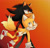 Size: 2000x1900 | Tagged: safe, artist:guminaxy, miles "tails" prower, shadow the hedgehog, age difference, blushing, carrying them, duo, frown, gay, gradient background, lidded eyes, looking offscreen, redraw, shadow x tails, shipping, sweatdrop, walking