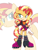 Size: 810x1080 | Tagged: safe, artist:kanayanga, mobianified, sunset shimmer, unicorn